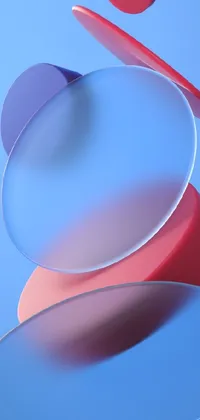 Check out this stunning phone live wallpaper featuring an abstract illusionism design! Rendered in 3D, the phone sits on a sleek table and has a round, bubbly shape, with a pair of round glasses on top