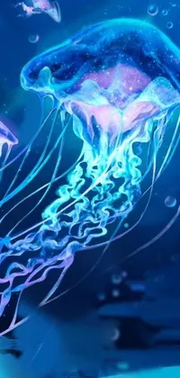 Water Blue Bioluminescence Live Wallpaper