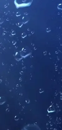 This stunning phone live wallpaper features a mesmerizing bubble scene set in the depths of the ocean