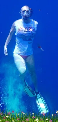 Water Blue Underwater Diving Live Wallpaper