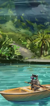 Water Boat Daytime Live Wallpaper