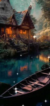Water Boat Light Live Wallpaper