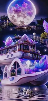 Water Boat World Live Wallpaper