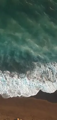 Experience the thrill of surfing with this dynamic live wallpaper on your phone
