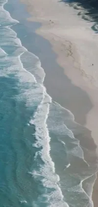 A stunning live wallpaper for phone featuring an emerald coast on the South African coast