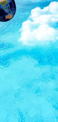Water Cloud Blue Live Wallpaper