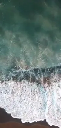 Experience the thrill of surfing the waves with this live wallpaper for your phone