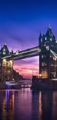 Transform your phone's home screen with a stunning live wallpaper of the iconic Tower Bridge in London