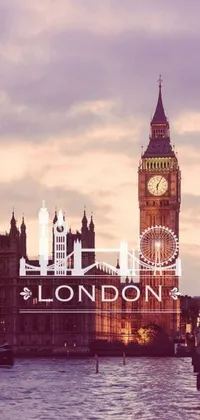 The London Big Ben live wallpaper is a stunning digital art piece with a city skyline backdrop