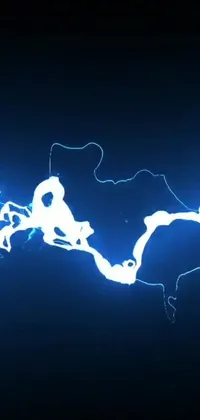 This electrifying live wallpaper features a digital rendering of a lightning bolt on a black background, complete with intricate details that make the display realistic and visually striking
