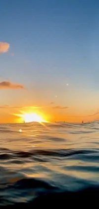 Enjoy the thrill of the waves with this stunning phone live wallpaper