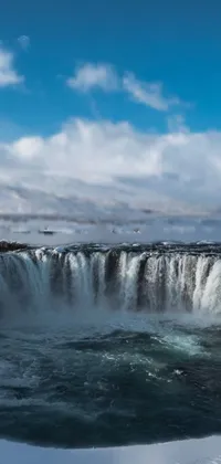 4k Video - Beautiful Aesthetic Waterfall - Vertical Video 