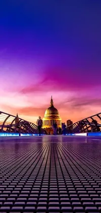 The Bridge Live Wallpaper offers a stunning view of a London-inspired bridge with a clock tower in the background