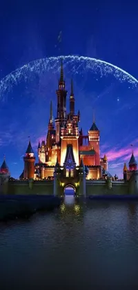 Experience the magic of an enchanting castle with a live wallpaper for your phone