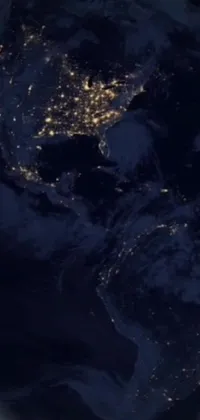 Enjoy a captivating view of earth from space with this phone live wallpaper