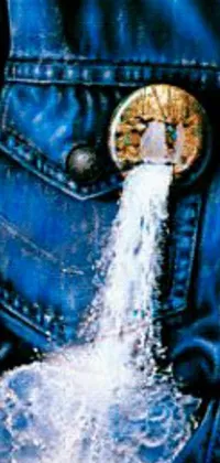 Water Electric Blue Fluid Live Wallpaper