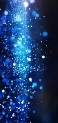 Water Electric Blue Space Live Wallpaper
