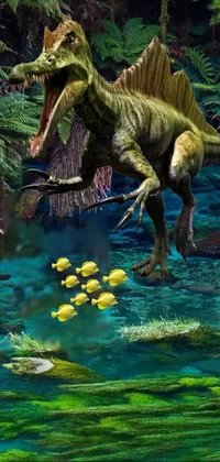 Water Extinction Dinosaur Live Wallpaper