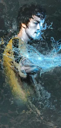Water Eye Flash Photography Live Wallpaper
