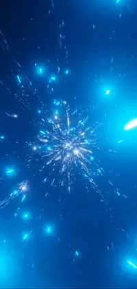 Water Fireworks Sky Live Wallpaper