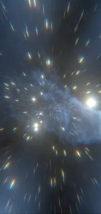 Water Fireworks Sky Live Wallpaper