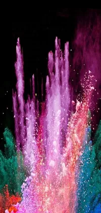 Water Fountain Purple Live Wallpaper