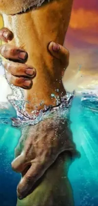Water Gesture Happy Live Wallpaper