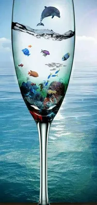 Water Glass Tableware Live Wallpaper