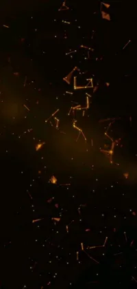 Enjoy a stunning live wallpaper of a dark sky full of stars, featuring beautiful digital art and smoke
