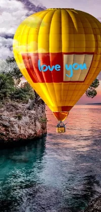Water Hot Air Ballooning Aerostat Live Wallpaper