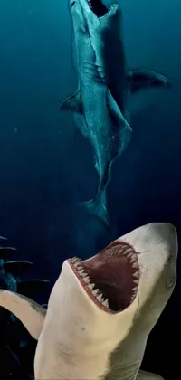 Water Jaw Fin Live Wallpaper