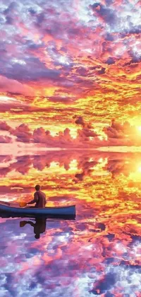 Water Lake Sunset Live Wallpaper