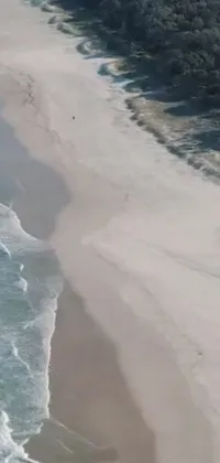 Looking for a peaceful and realistic live wallpaper for your phone? This stunning picture captures a body of water next to a sandy beach on the Gold Coast in Australia