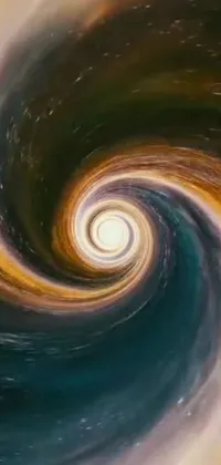 This stunning live wallpaper features a captivating spiral image in space