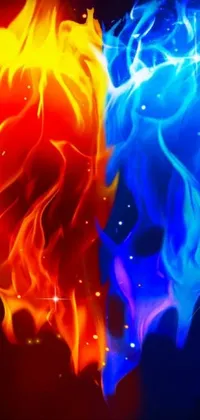 fire and ice background
