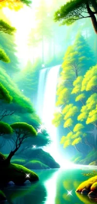 Water Light Botany Live Wallpaper