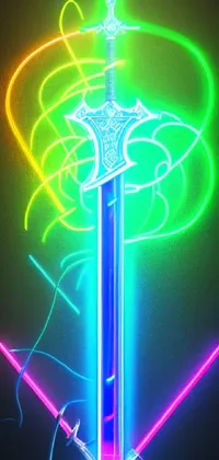 Neon Sword Live Wallpaper