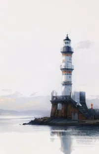 Water Lighthouse Sky Live Wallpaper