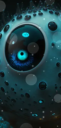 Looking for a vibrant and unique wallpaper for your phone? Check out this 3D render featuring an underwater sea monster with a colorful, blob-like body and an all-seeing eye! Perfect for adding a touch of quirkiness to your home screen, this lively wallpaper is sure to impress