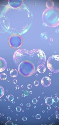 Add a touch of fun and magic to your phone screen with the Soap Bubble Live Wallpaper