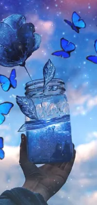 Water Liquid Blue Live Wallpaper