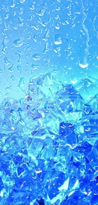 Water Liquid Blue Live Wallpaper