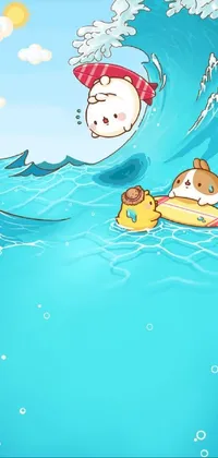 Water Liquid Cartoon Live Wallpaper