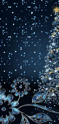 Water Liquid Christmas Tree Live Wallpaper