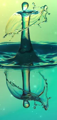 Turn your phone into a peaceful oasis with this stunning water drop live wallpaper