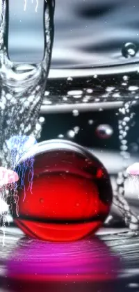 underwater drops of pearl Live Wallpaper