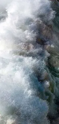 Experience the thrill of riding the waves with this dynamic live wallpaper for your phone