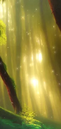 The Forest Sun Live Wallpaper transports you straight to a magical and immersive forest scene