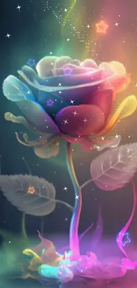 Rainbow Flower Surprise Live Wallpaper