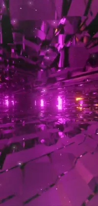 Water Liquid Purple Live Wallpaper